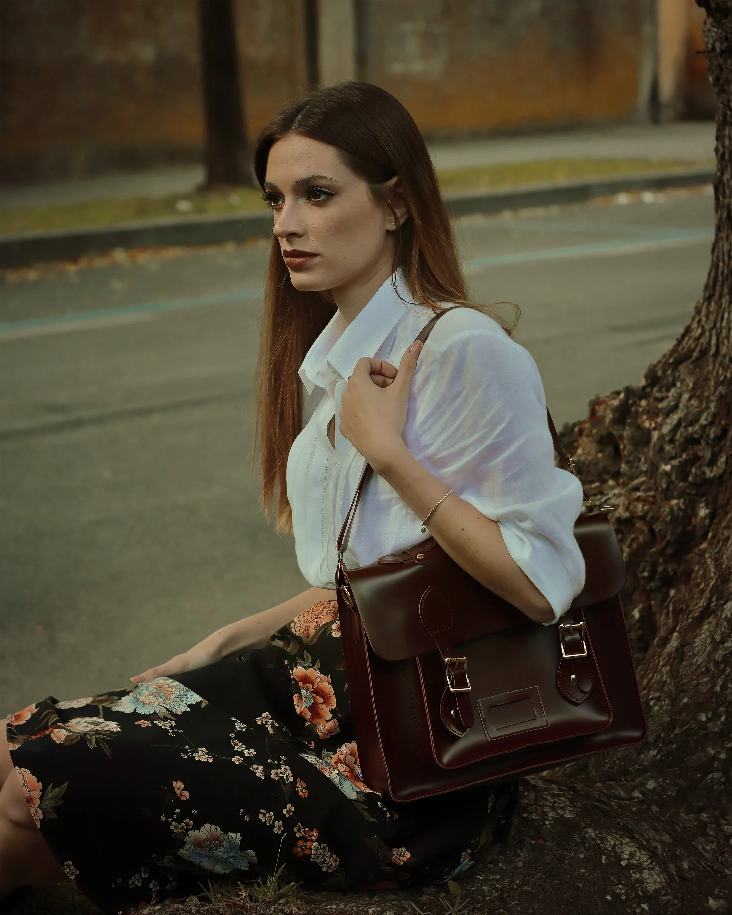 2-in-1 Large Classic Retro Leather Bag