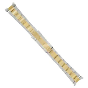 20MM OYSTER WATCH BAND FOR ROLEX GMT , GMT II MASTER TWO TONE  FLIP LOCK  CLASP