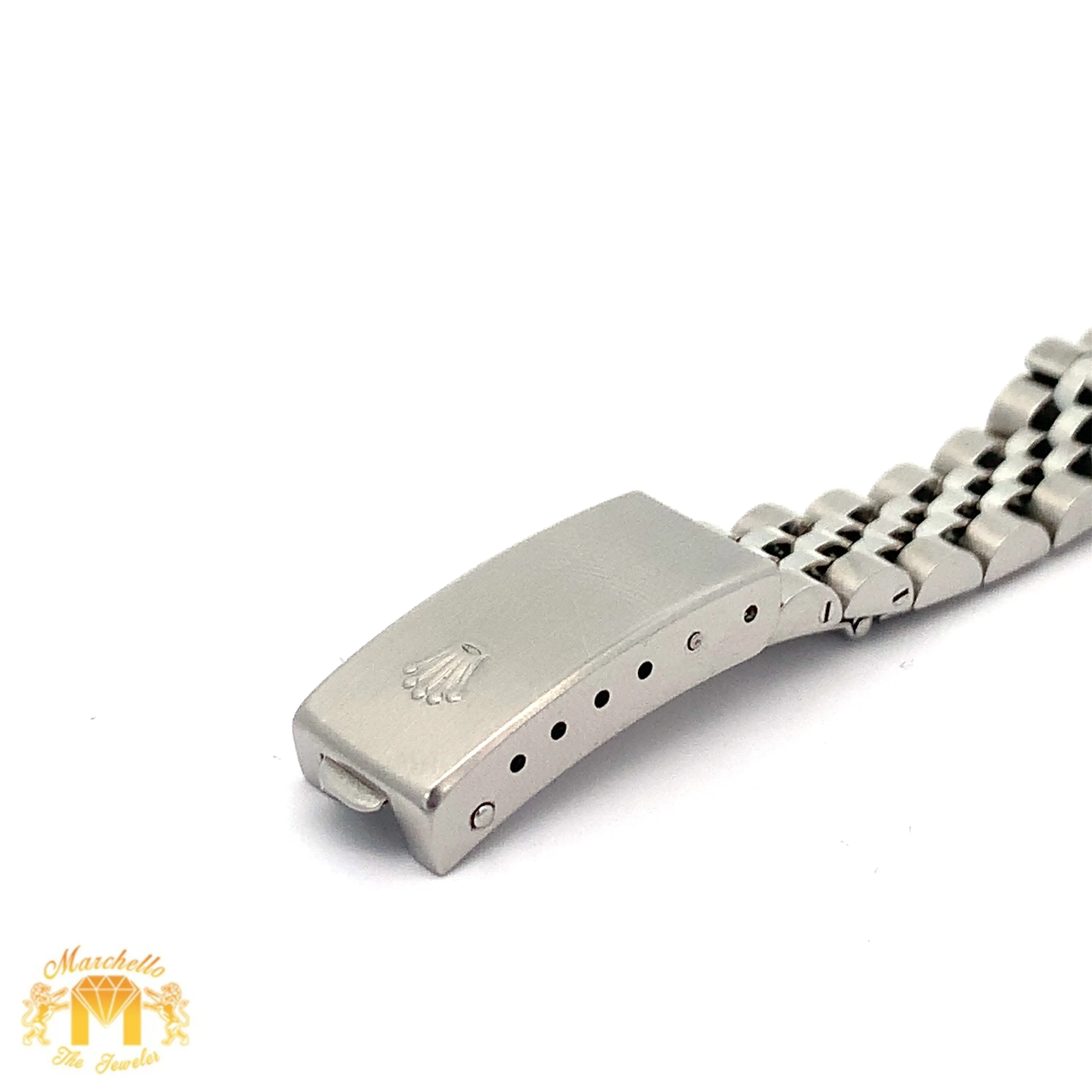 26mm Rolex Datejust Watch with Stainless Steel Jubilee Bracelet (factory mother of pearl (MOP) dial with Roman numerals)