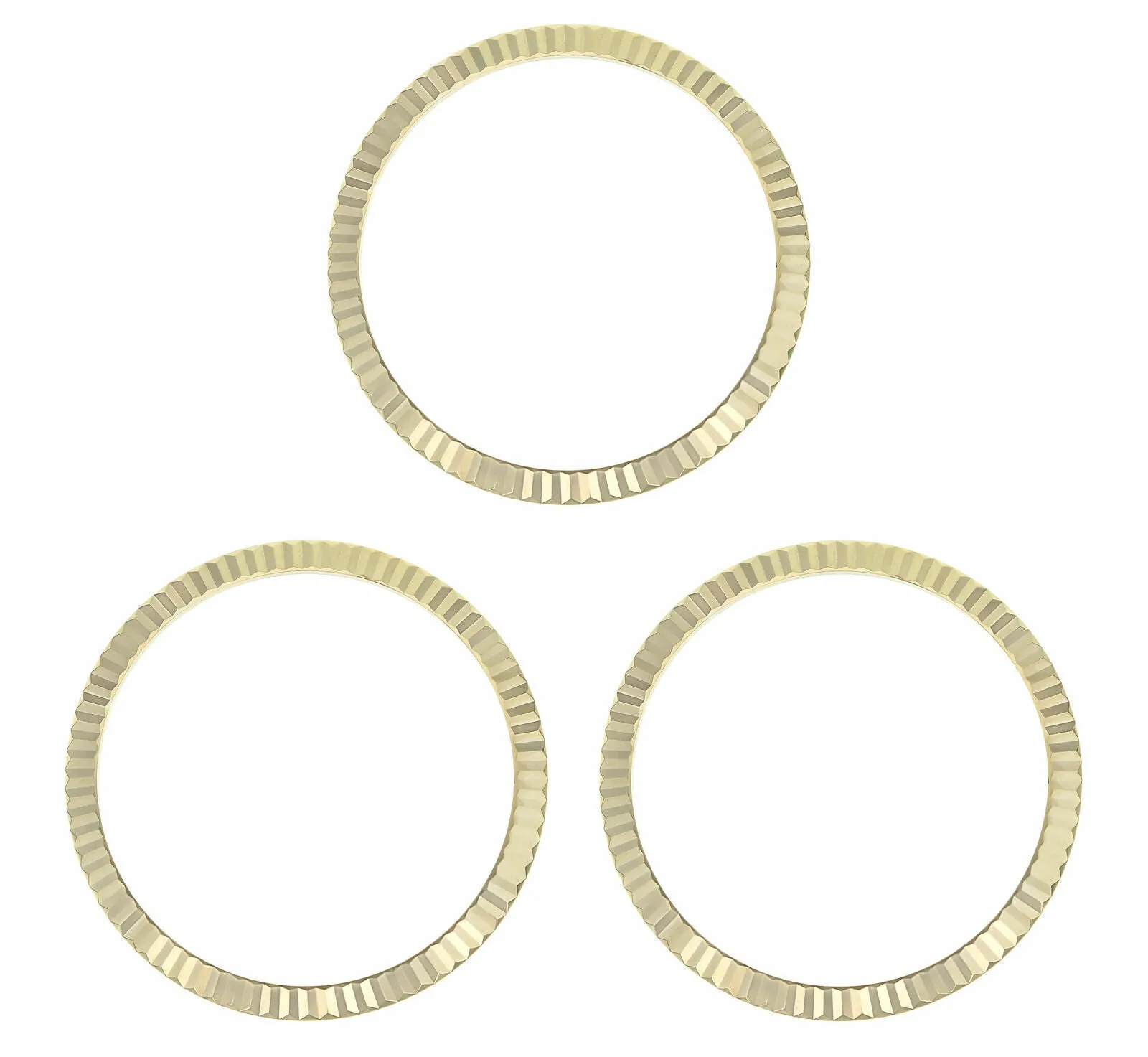 3 FLUTED  BEZEL FOR ROLEX PRESIDENT DAY 1802 1805 18038 18039 18238 18239 GOLD