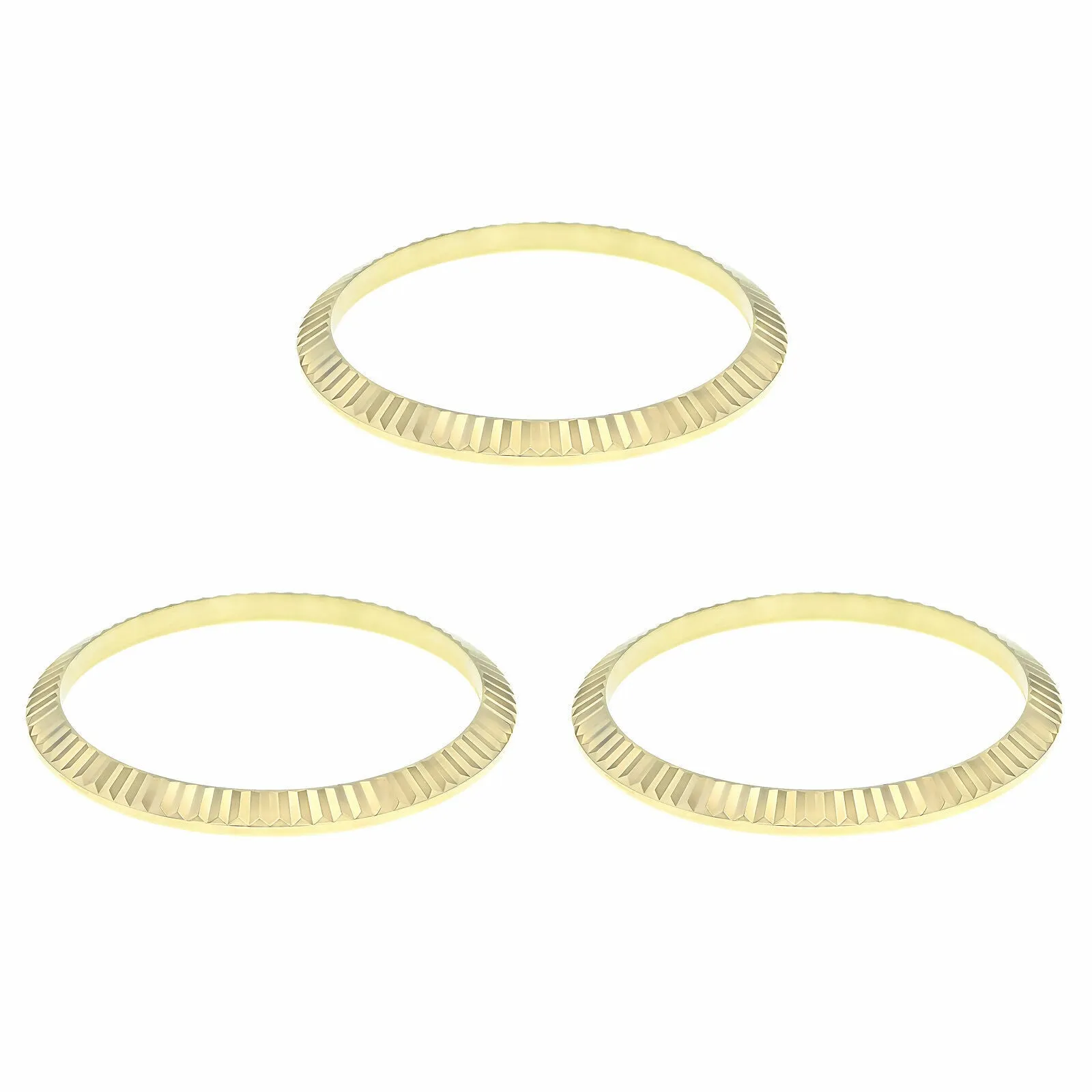3 FLUTED  BEZEL FOR ROLEX PRESIDENT DAY 1802 1805 18038 18039 18238 18239 GOLD