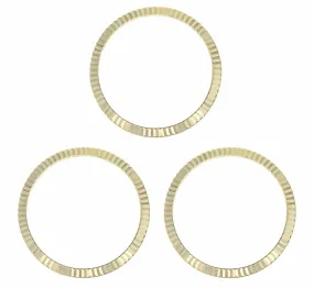 3 FLUTED  BEZEL FOR ROLEX PRESIDENT DAY 1802 1805 18038 18039 18238 18239 GOLD