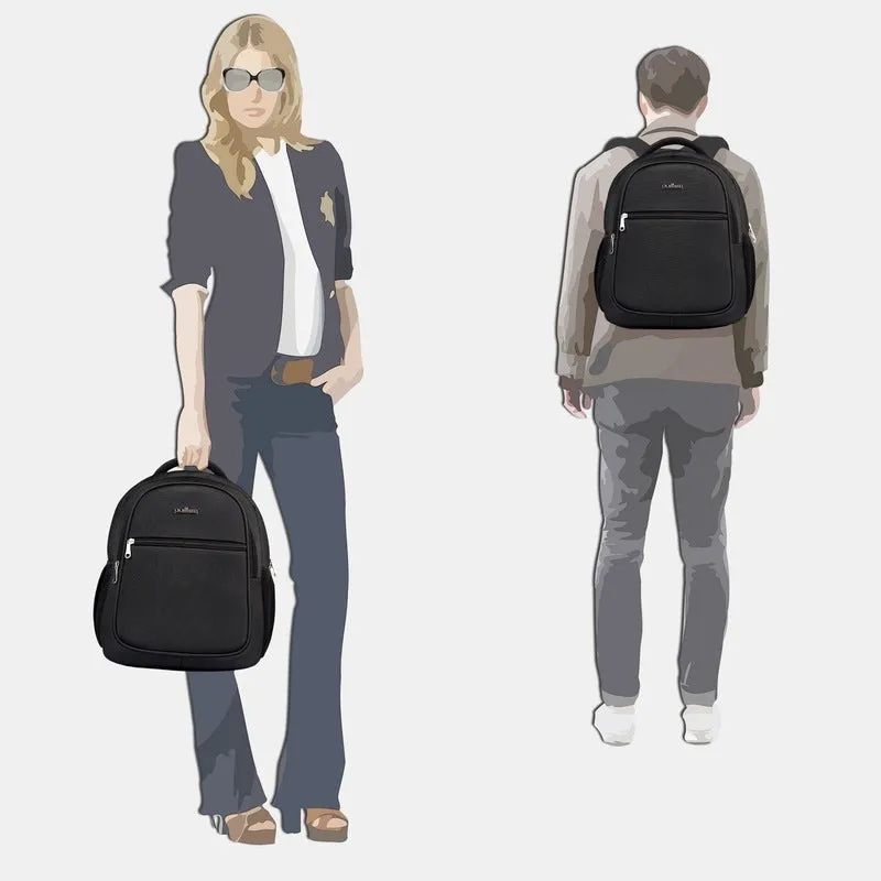 30 Ltrs Laptop Backpack with Water Resistant Material | 15.6 inch | Dark Grey