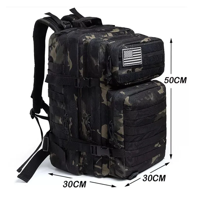45L Nylon Waterproof Trekking Fishing Hunting Bag Backpack Outdoor Rucksacks Sports Camping Hiking
