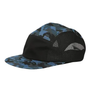 5 Panel Camper Hat Jockey Flat Bill Cap Meshed Camouflage TG21194