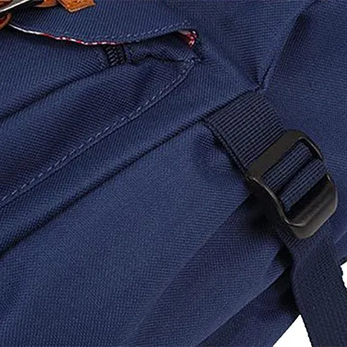 ABage Unisex School Backpack Large Hiking Travel College School 15" Laptop Backpack, Navy Blue