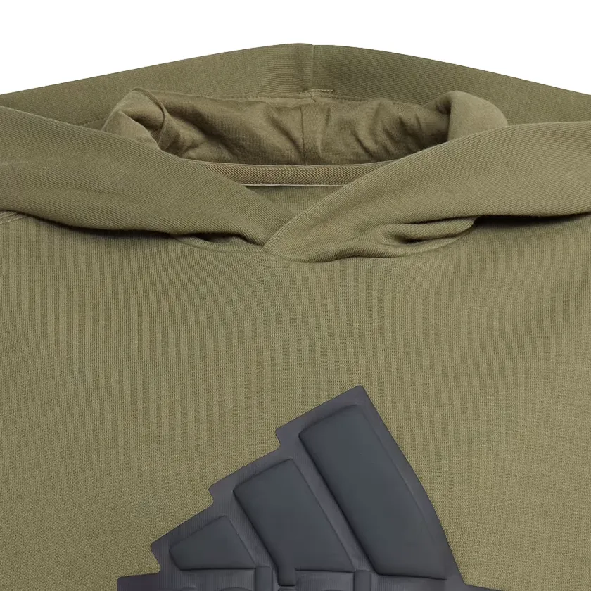 Adidas Originals felpa con cappuccio da ragazzi logo Future IM0076 verde oliva nero