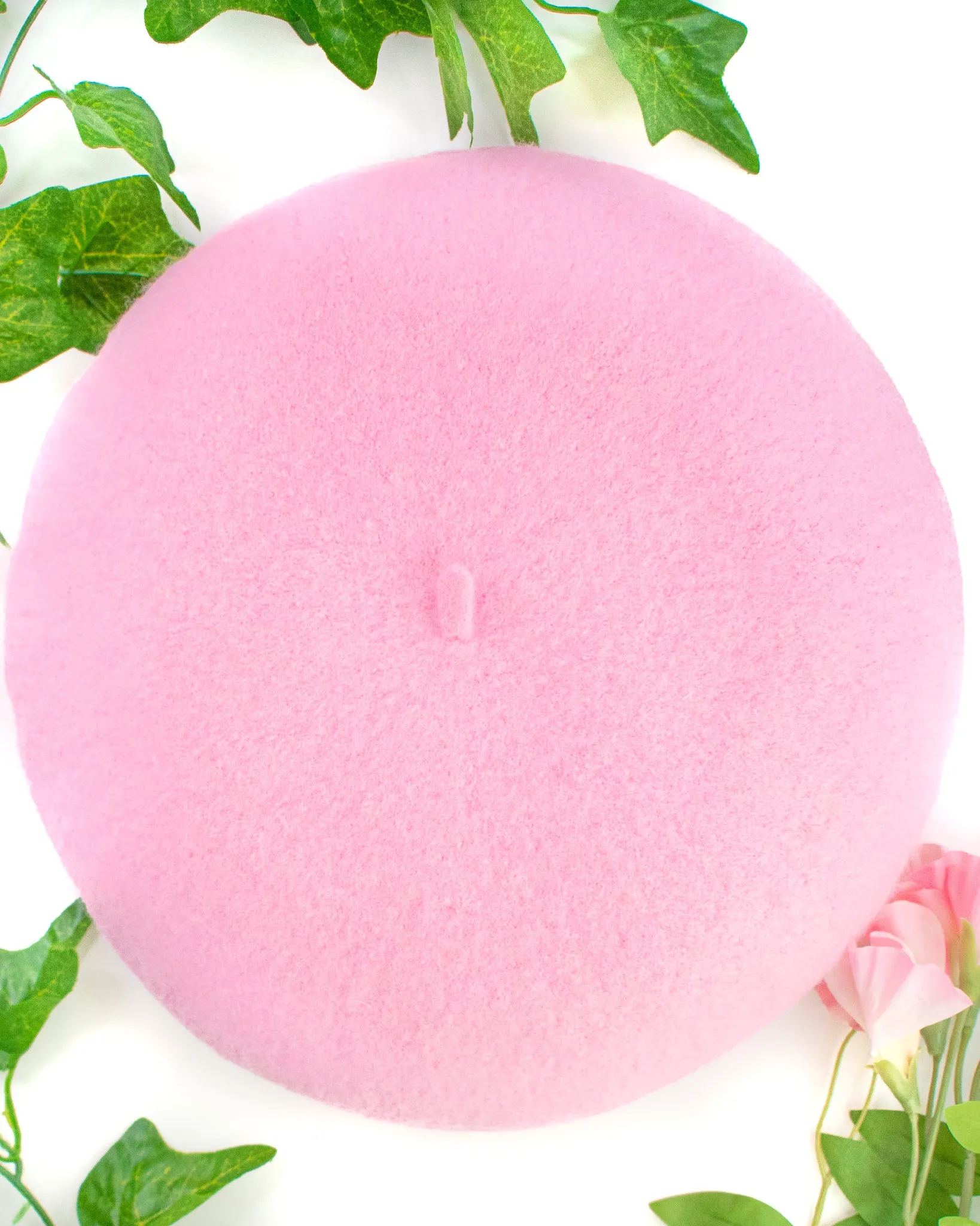 Adorable Cow Embroidered Beret