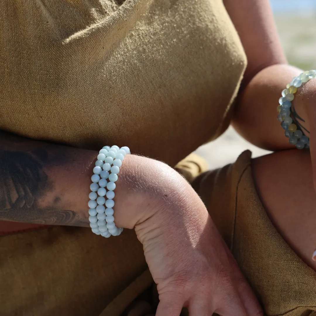 Aquamarine Bracelets -  6mm