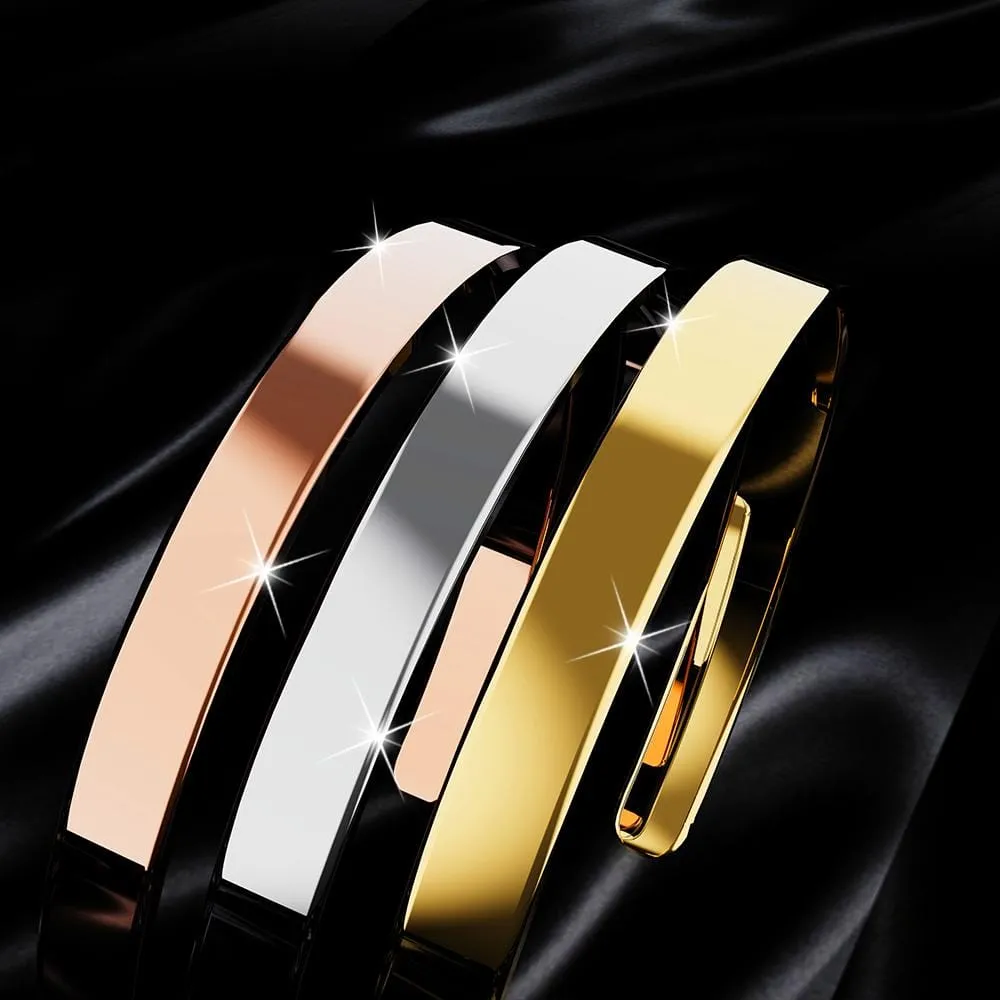Avenue Classic Cuff Bangle Gold - 6mm