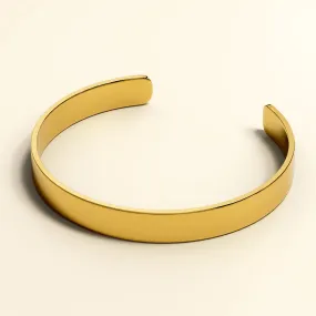Avenue Classic Cuff Bangle Gold - 8mm