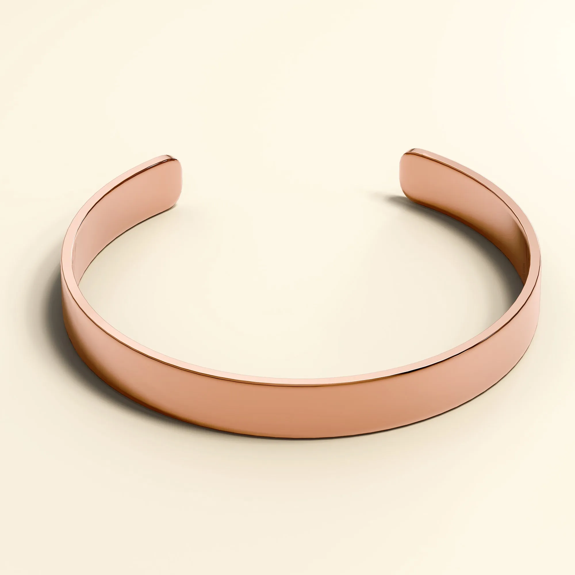 Avenue Classic Cuff Bangle Rose Gold - 8mm