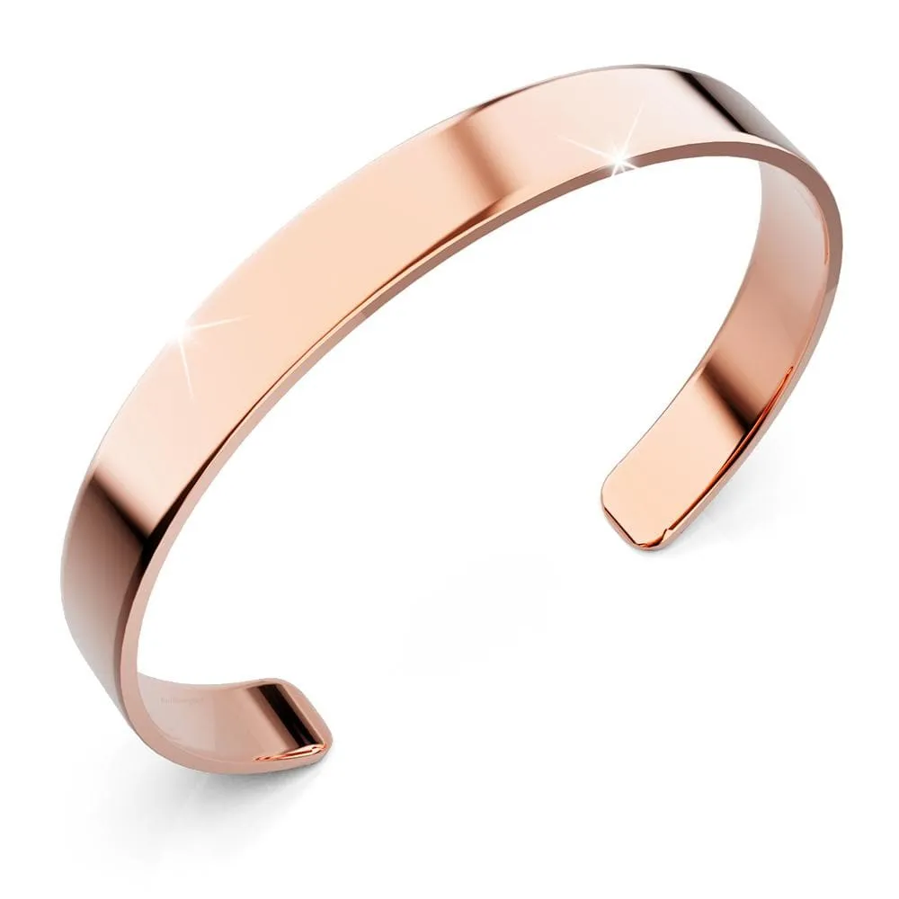 Avenue Classic Cuff Bangle Rose Gold - 8mm