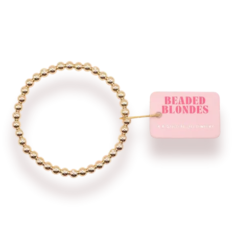 Beaded Blondes | 5MM Gold Beaded Bracelet