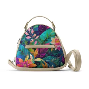 Beige Mini Voyage Backpack Floral