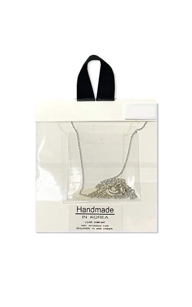 BJNA060RHCRY Rhodium Side-way Cross Stones Necklace