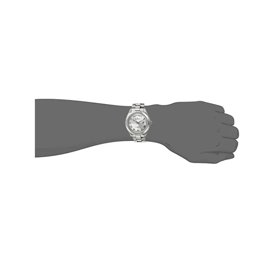 Black Face Gold Color Presidential Day Datejust Watch Quartz Roman Numeral Big Face Fluted Bezel Luxury