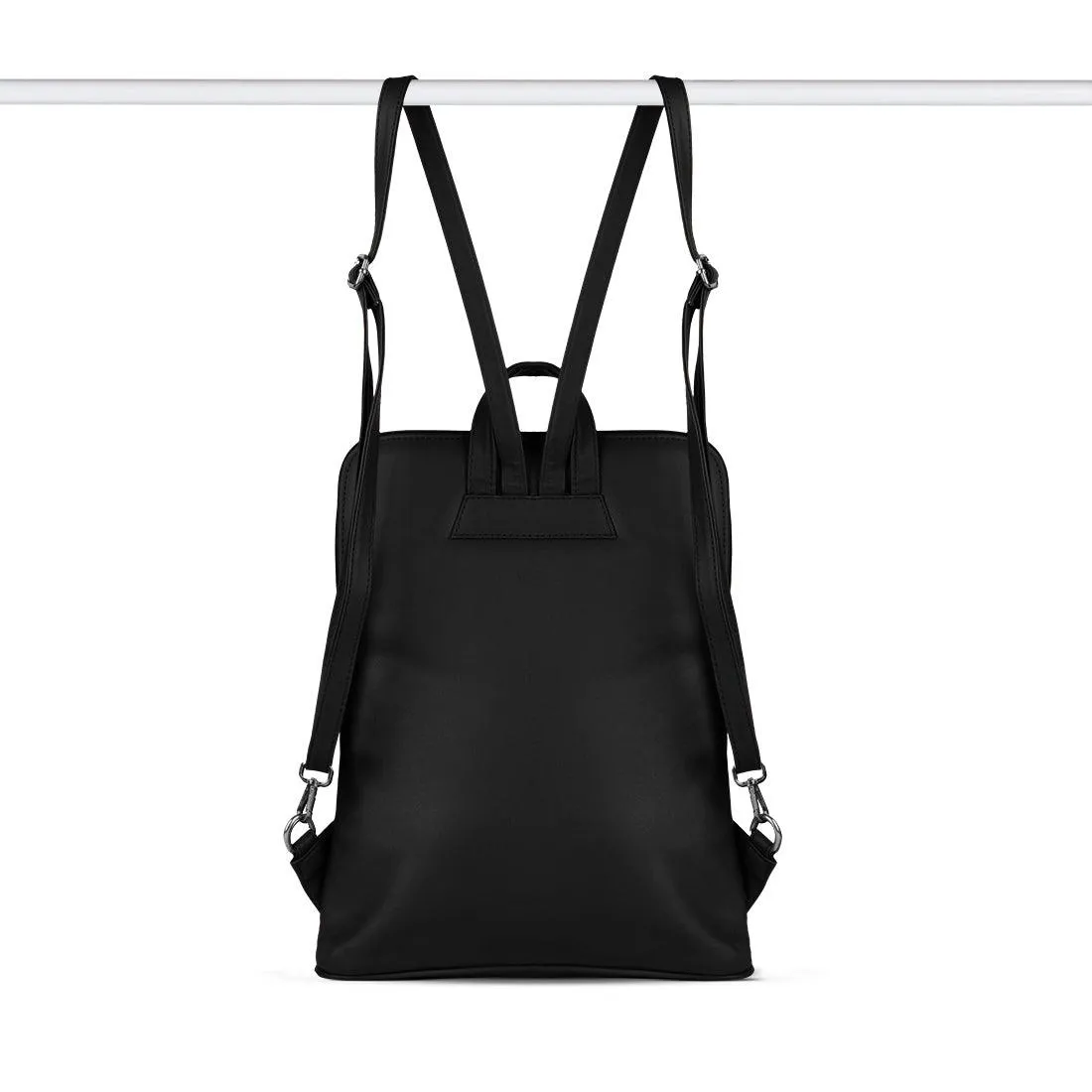 Black Laptop Backpack Stipple Dots