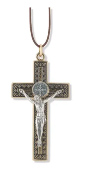 Black St. Benedict Crucifix Pendant