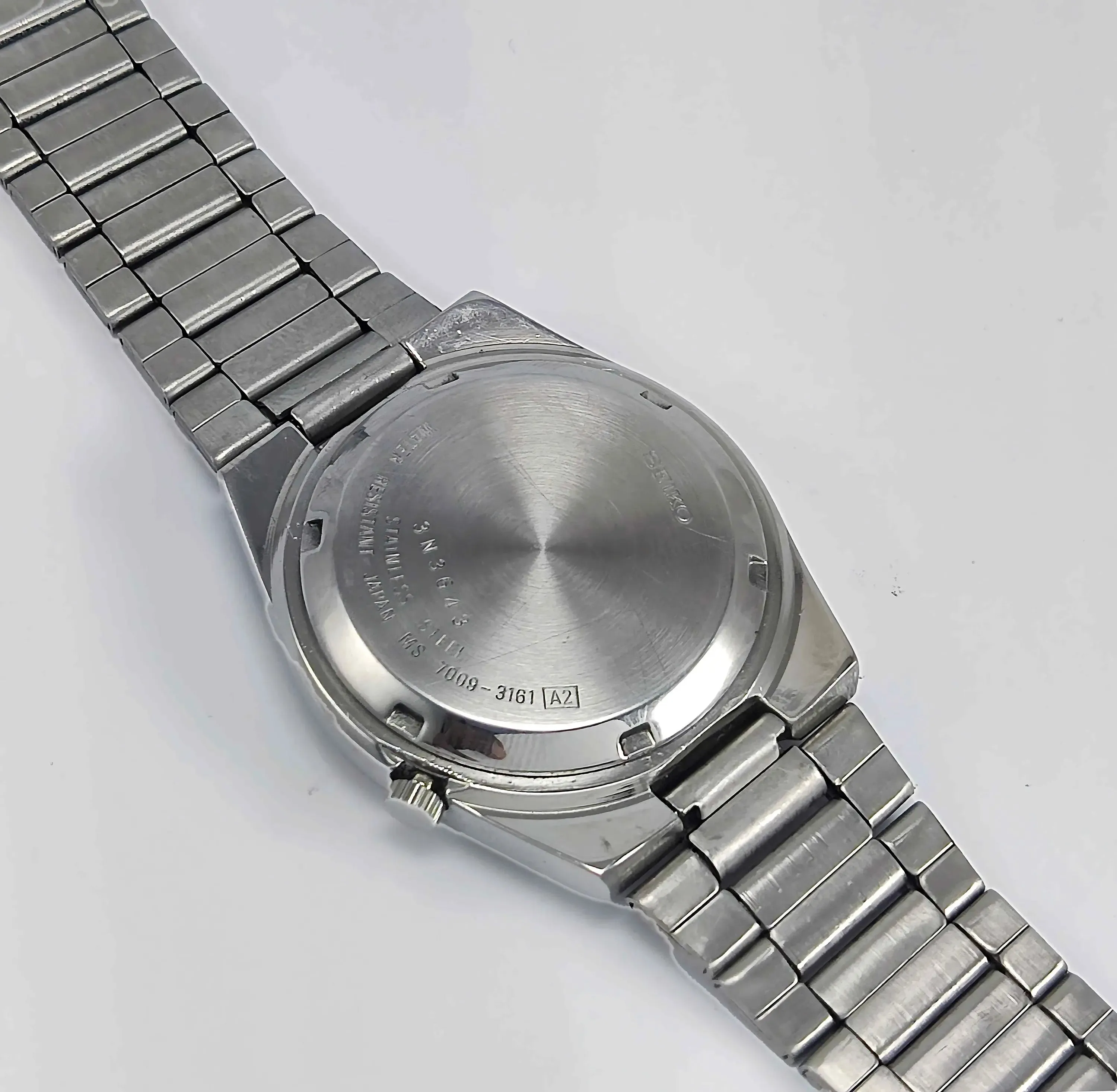 Blue Seiko 5 Automatic-7009A Analog 17 Jewels Analog Day Date Men's Mechanical Watch