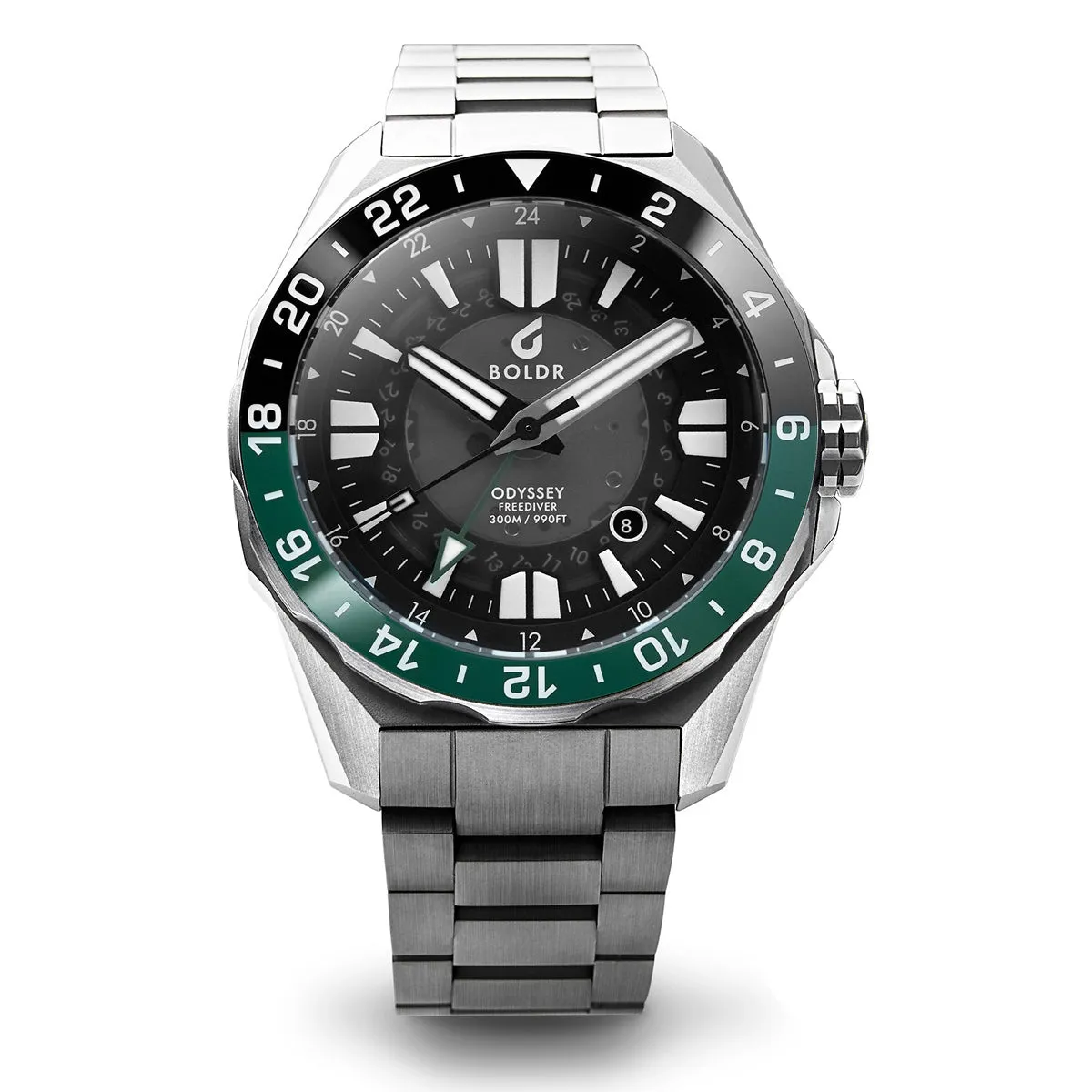 Boldr Odyssey Freediver GMT Black / Green LIKE NEW