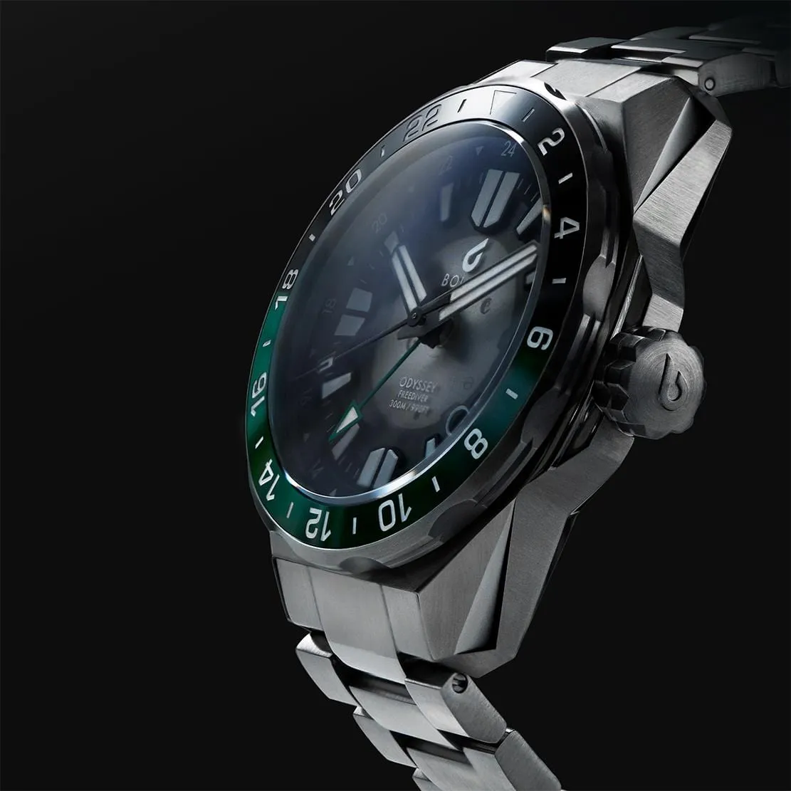 Boldr Odyssey Freediver GMT Black / Green LIKE NEW