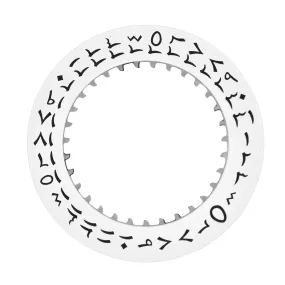 CALENDAR DATE DISC FOR ROLEX 5513 GMT 1675 1680 1520 1530 1560 1570 ARABIC WHITE