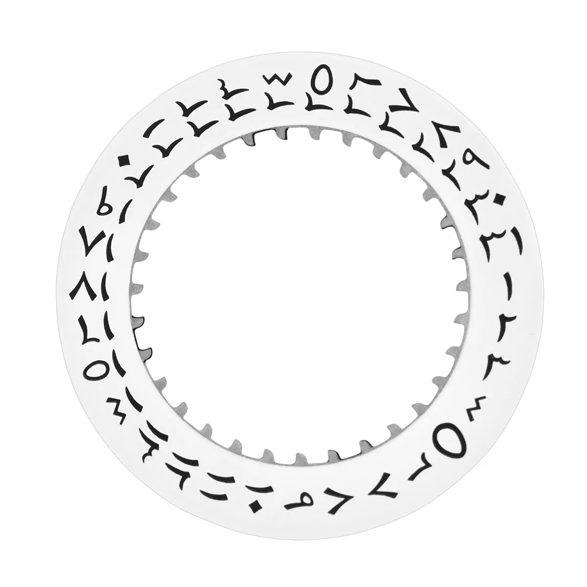 CALENDAR DATE DISC FOR ROLEX 5513 GMT 1675 1680 1520 1530 1560 1570 ARABIC WHITE