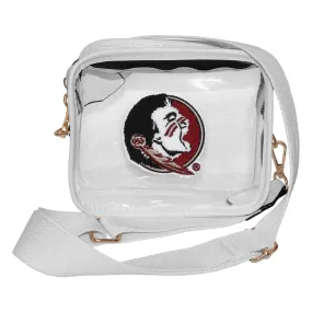 Capri Designs Chenille Seminole Logo Varsity Patch Clear Crossbody