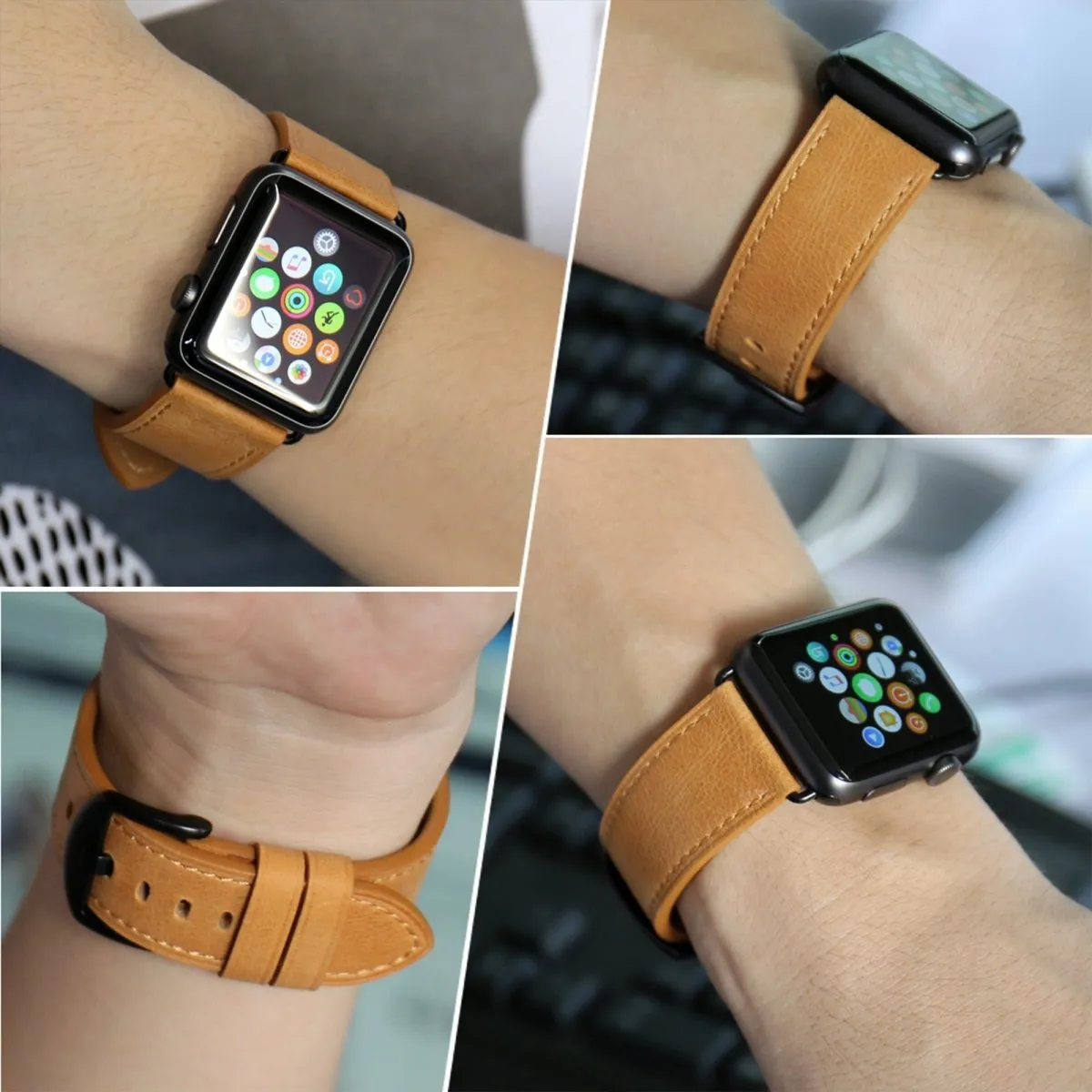 Caramel Full Grain Leather Band