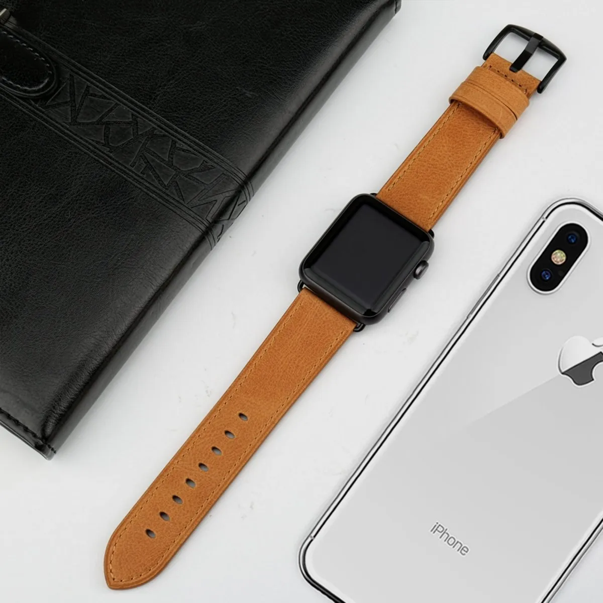 Caramel Full Grain Leather Band