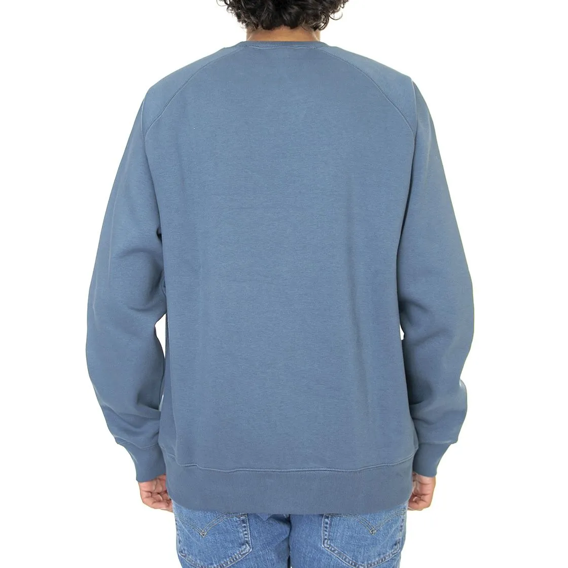 Carhartt felpa girocollo da uomo 1026383 0XW blu cielo oro