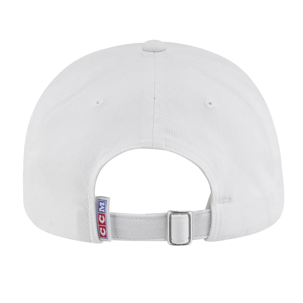 CCM Monochrome Structured Adjustable Cap (White) - Senior