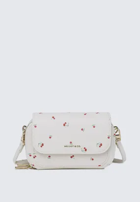 Cher Cher Double Zipper Sling Pouch (Beige)