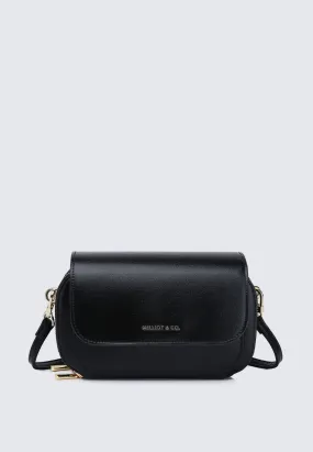 Cher Cher Double Zipper Sling Pouch (Black)