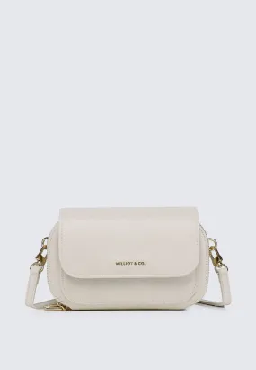 Cher Cher Double Zipper Sling Pouch (Cornsilk)