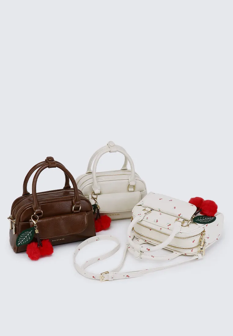 Cherry Bomb Chubby Top Handle Bag (Cornsilk)
