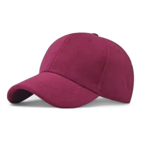 Chokore Structured Suede Baseball Cap (Red)