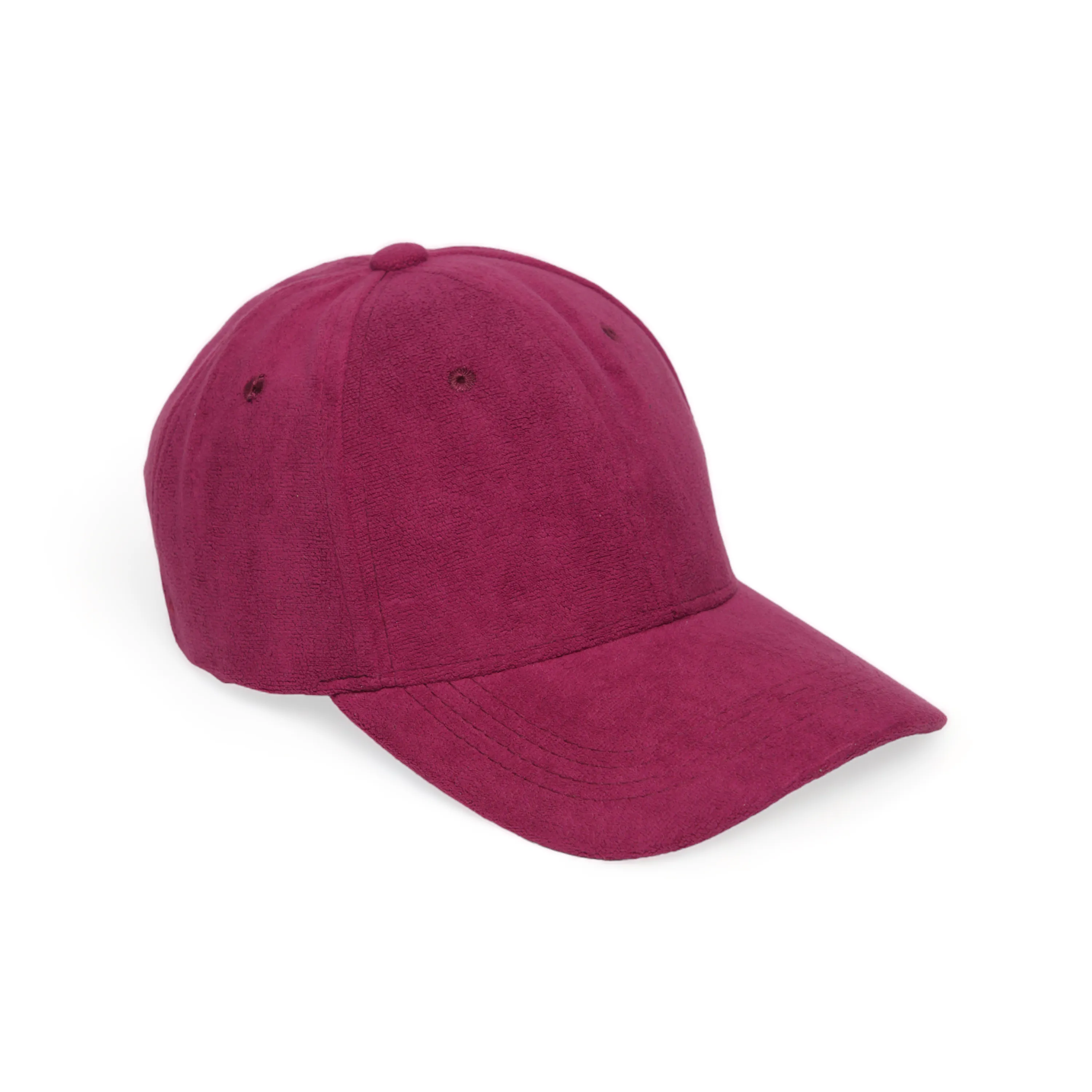Chokore Structured Suede Baseball Cap (Red)
