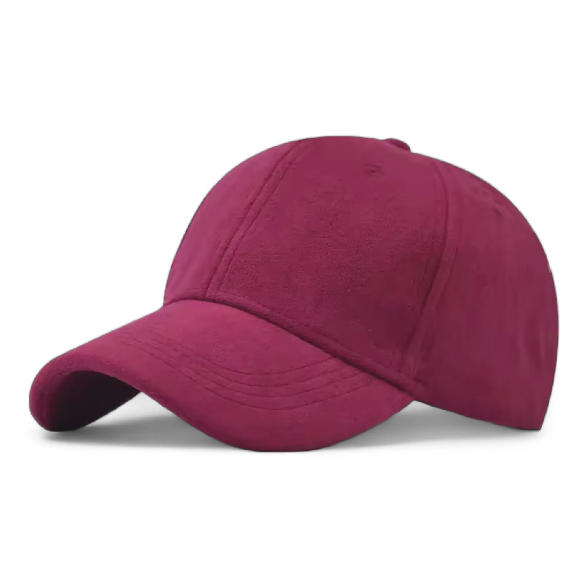 Chokore Structured Suede Baseball Cap (Red)