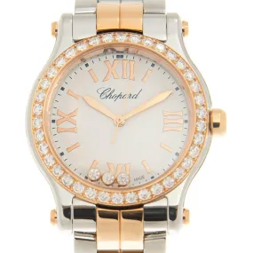 Chopard Happy Sport Quartz Diamond White Dial Ladies Watch 278590-6004