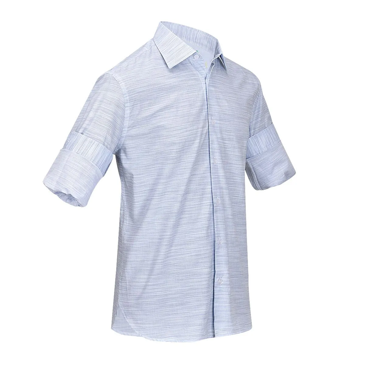 CM11010 - Cuadra blue casual fashion medallion abstract shirt for men