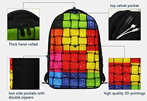 Crazytravel Fashion Laptop Backpack Travel Casual Notebook Rucksack Schoolbag Computer Satchel