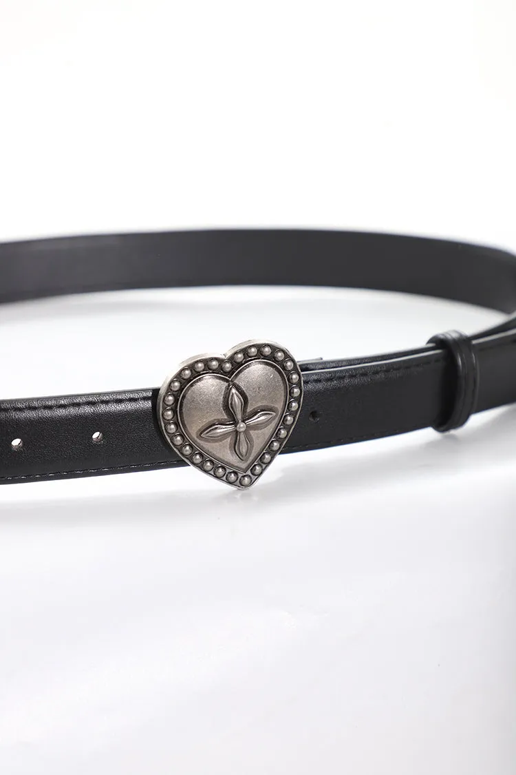Cross Heart Metal Belt