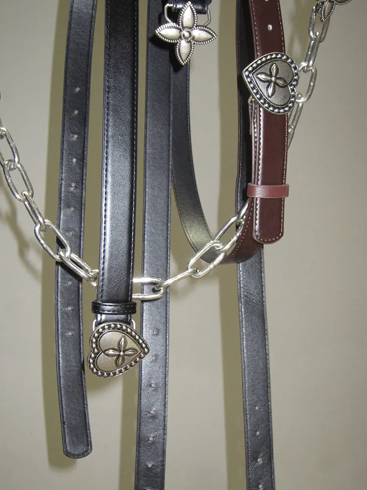Cross Heart Metal Belt