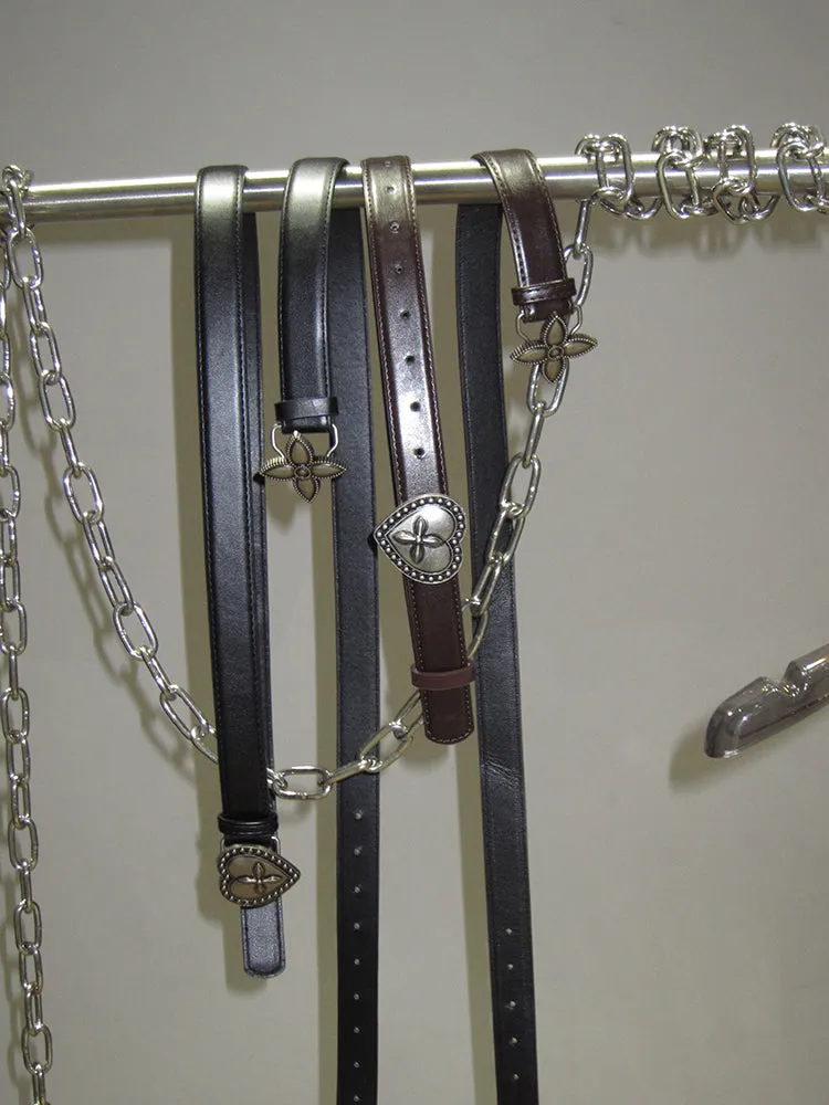 Cross Heart Metal Belt