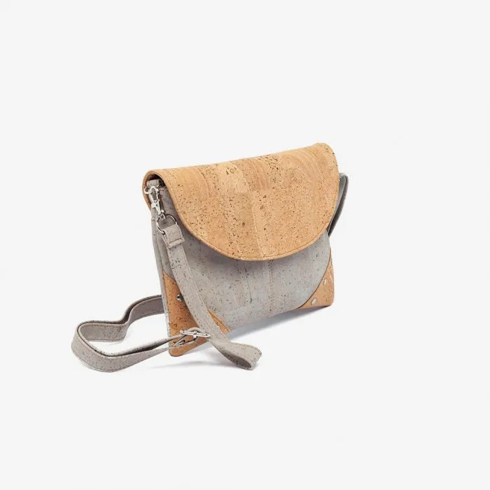 CROSSBODY BAG WITH STUDS BLACK | Cork Bags Vegan