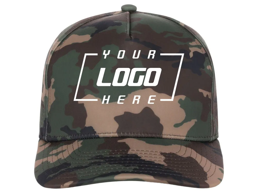 Crowns By Lids Tee Box 5-Panel Tech Cap - Camo