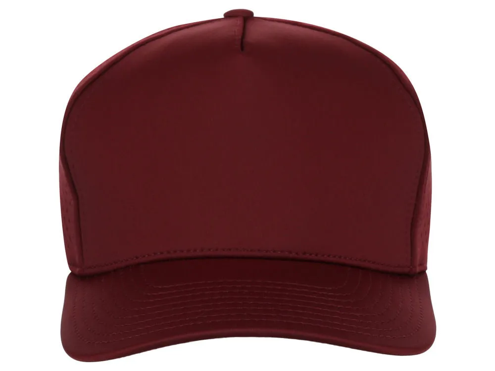 Crowns By Lids Tee Box 5-Panel Tech Cap - Maroon