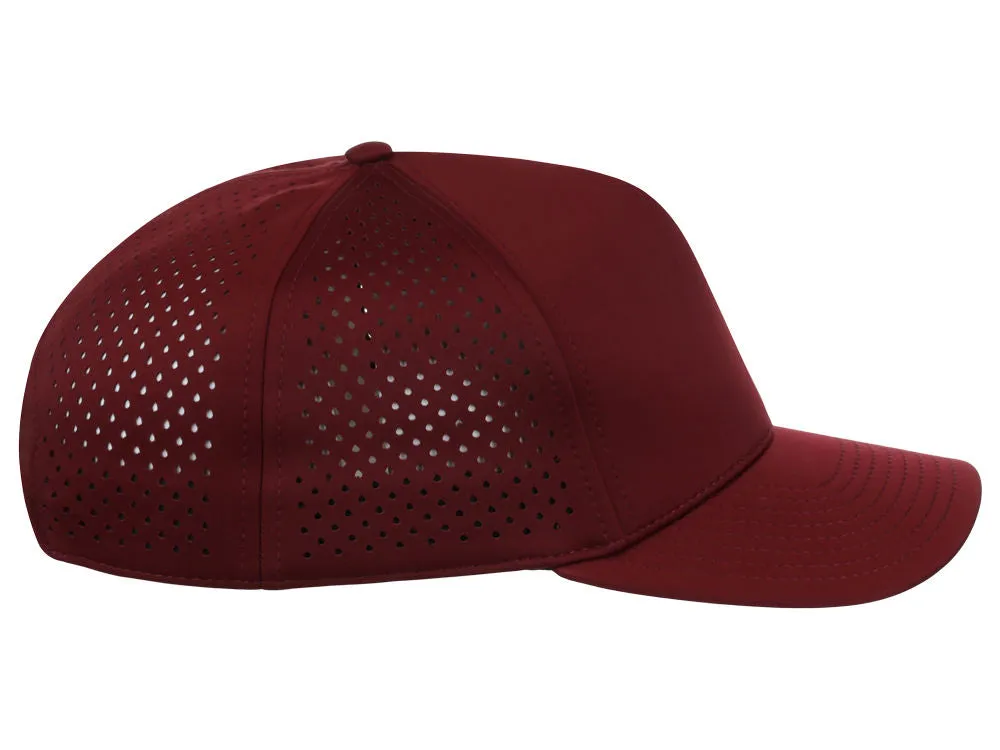 Crowns By Lids Tee Box 5-Panel Tech Cap - Maroon